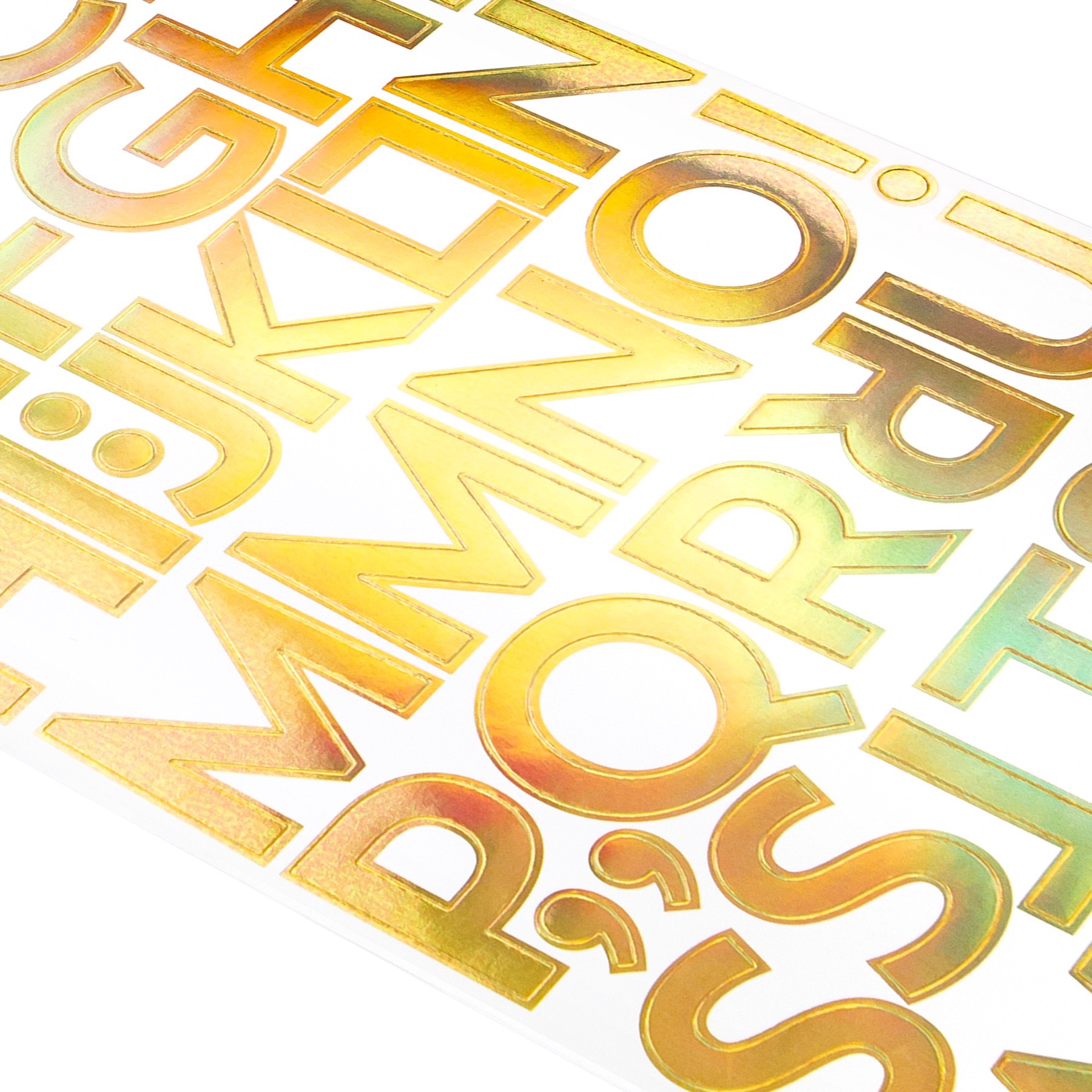 slide 3 of 4, Iridescent Rose Gold Alphabet Stickers By Recollections, 5.5 in x 9.5 in