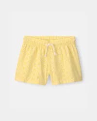 Carters Girls Eyelet Shorts - Yellow Yellow 10