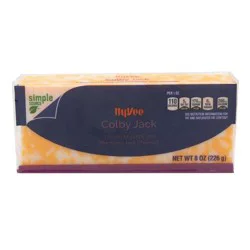 Hy-vee Colby Jack A Blend Of Colby And Monterey Jack Cheeses