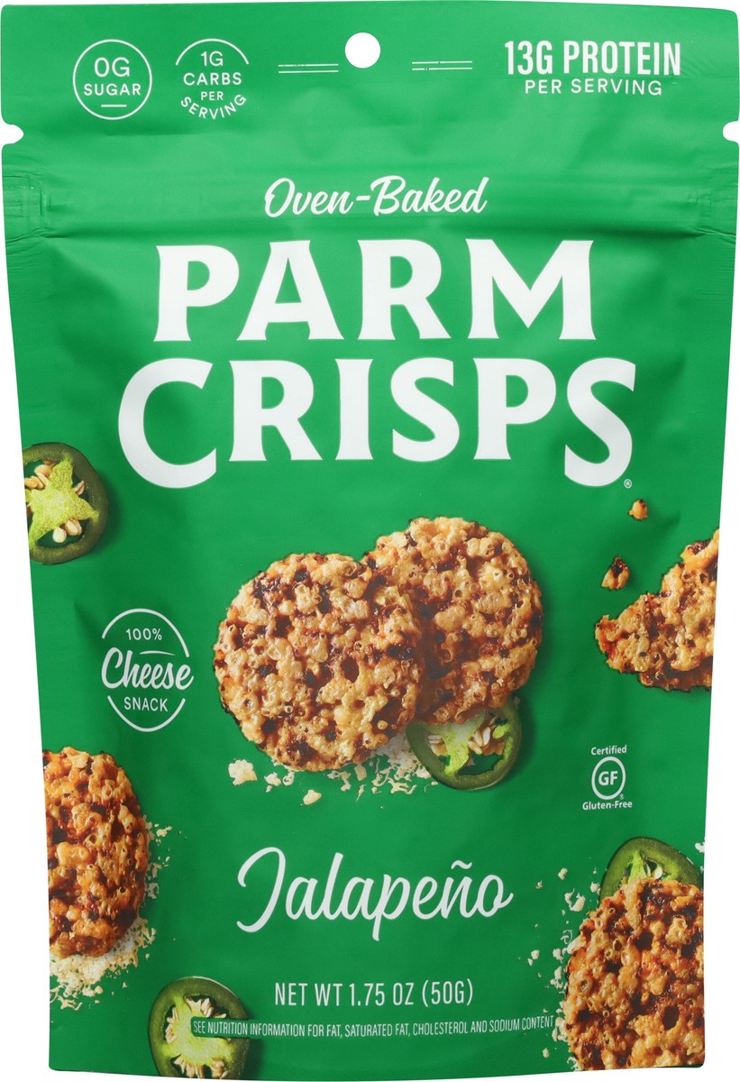 slide 12 of 12, ParmCrisps Oven-Baked Jalapeno Cheese Snack 1.75 oz, 1.75 oz