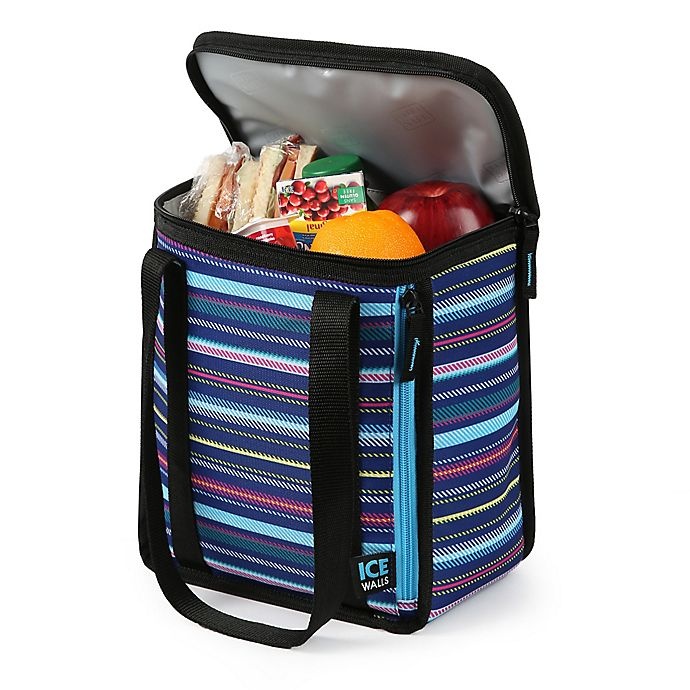 slide 3 of 3, California Innovations Coldlok Lena Insulated Lunch Tote - Stripes, 1 ct