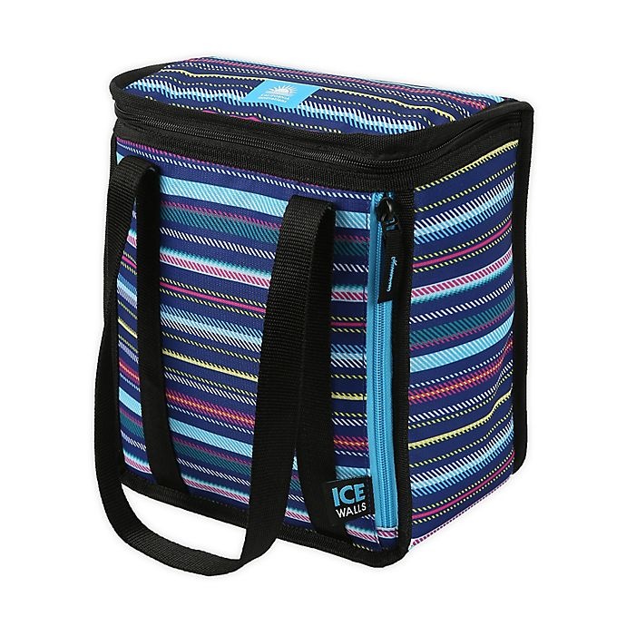 slide 1 of 3, California Innovations Coldlok Lena Insulated Lunch Tote - Stripes, 1 ct