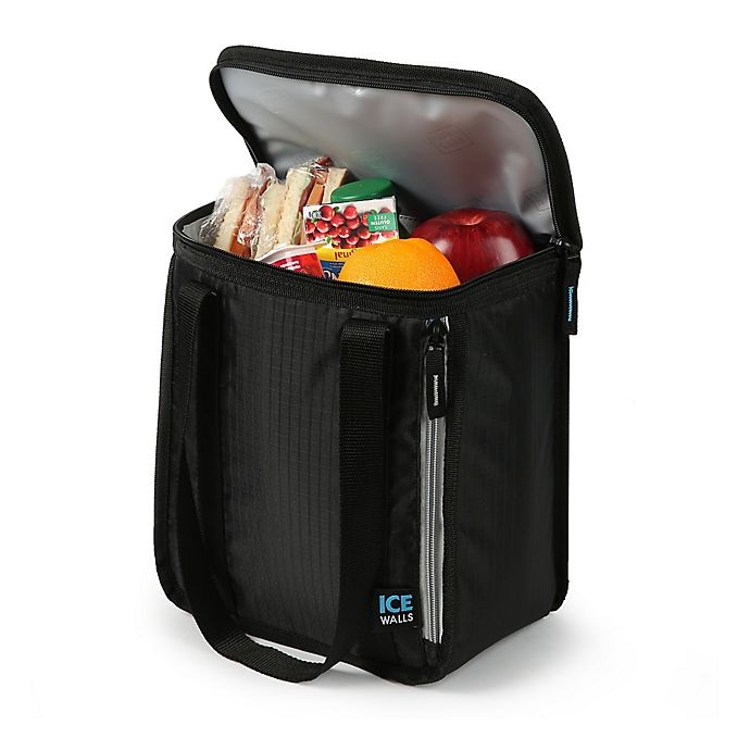 slide 3 of 3, California Innovations Coldlok Lena Insulated Lunch Tote - Black, 1 ct
