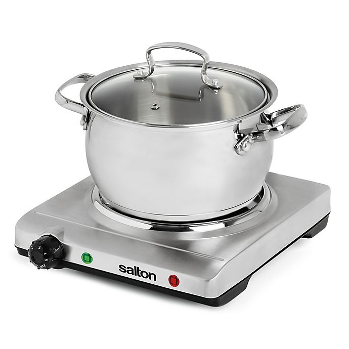 slide 2 of 2, Salton Stainless Steel Single Coil Portable Cooking Range by Toastess, 1 ct