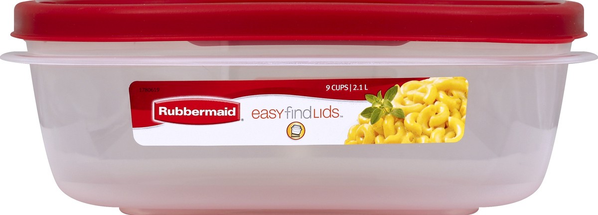 slide 3 of 4, Rubbermaid Easy Find Lids Square Food Storage Container, 1 ct