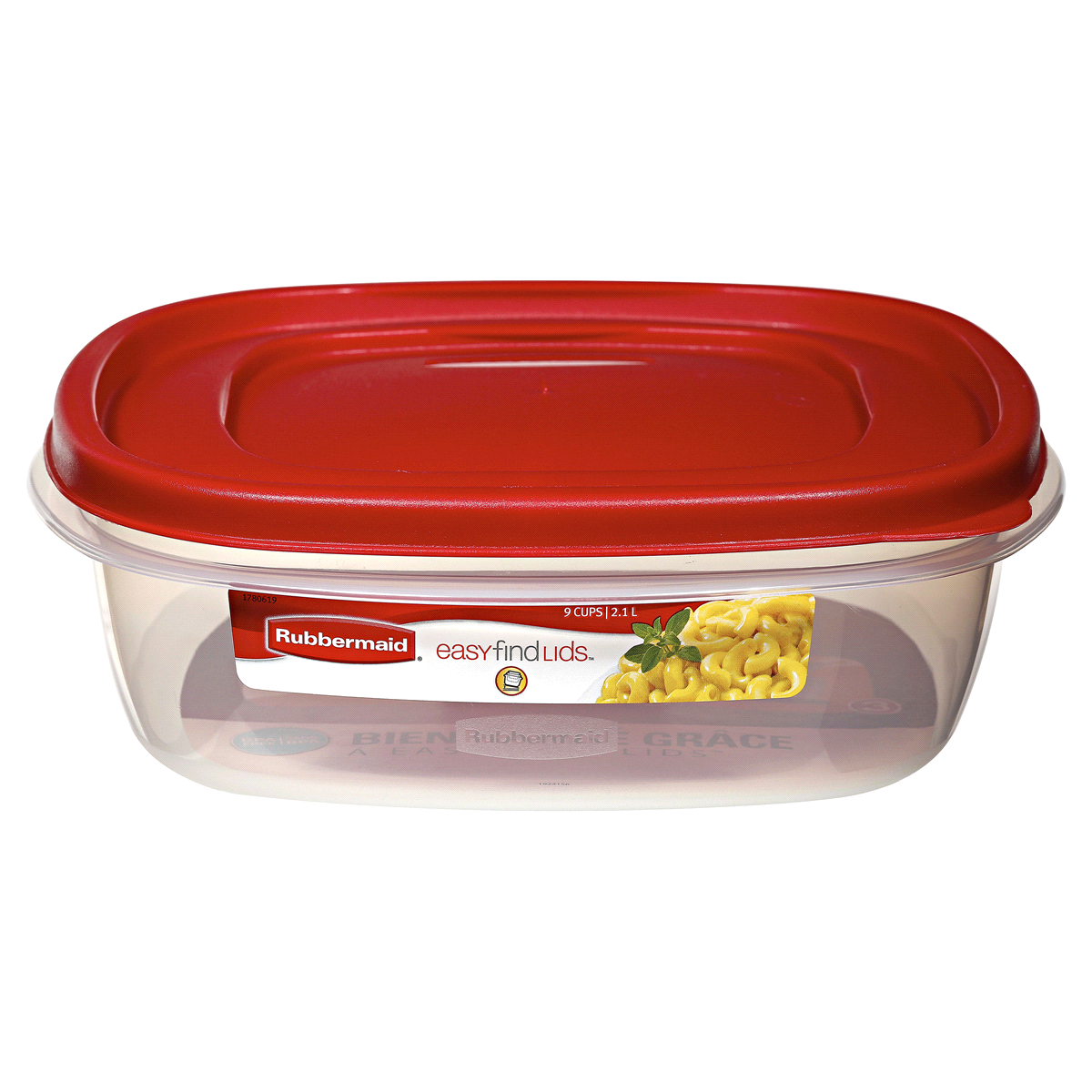 slide 1 of 4, Rubbermaid Easy Find Lids Square Food Storage Container, 1 ct