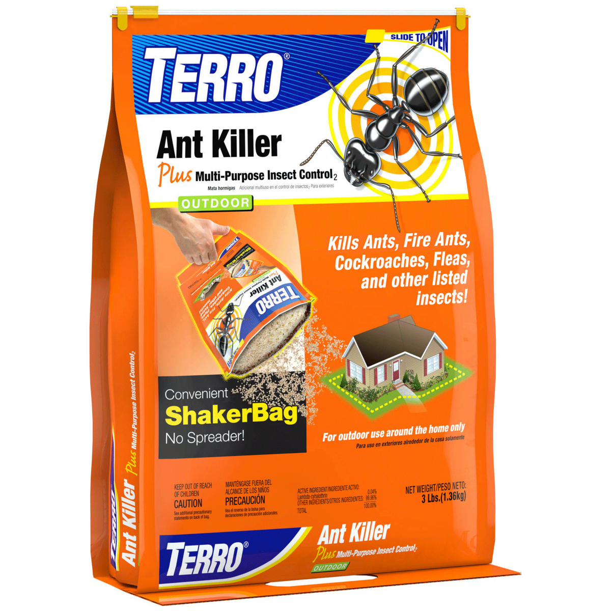 slide 1 of 3, TERRO Outdoor Ant Killer Plus Granules, 3 lb