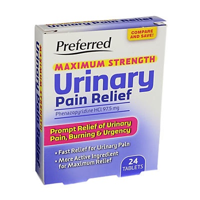 slide 1 of 1, Reese Max Strength Urinary Pain Relief Tabs, 24 ct