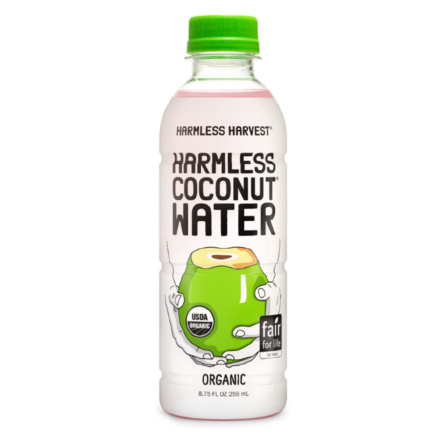 slide 1 of 1, Harmless Harvest Coconut Water, 8 oz