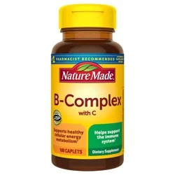 Nature Made B Complex With Vitamin C Caplets, 100 Count