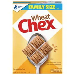 Wheat Chex Breakfast Cereal, Homemade Chex Mix Ingredient, Family Size, 19 oz