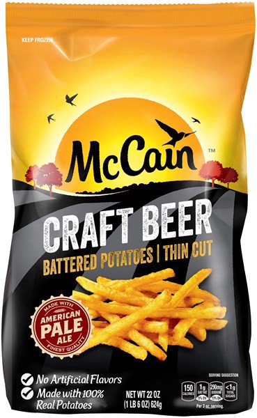 slide 1 of 11, McCain Thin Cut Craft Beer Battered Potatoes 22 oz, 22 oz