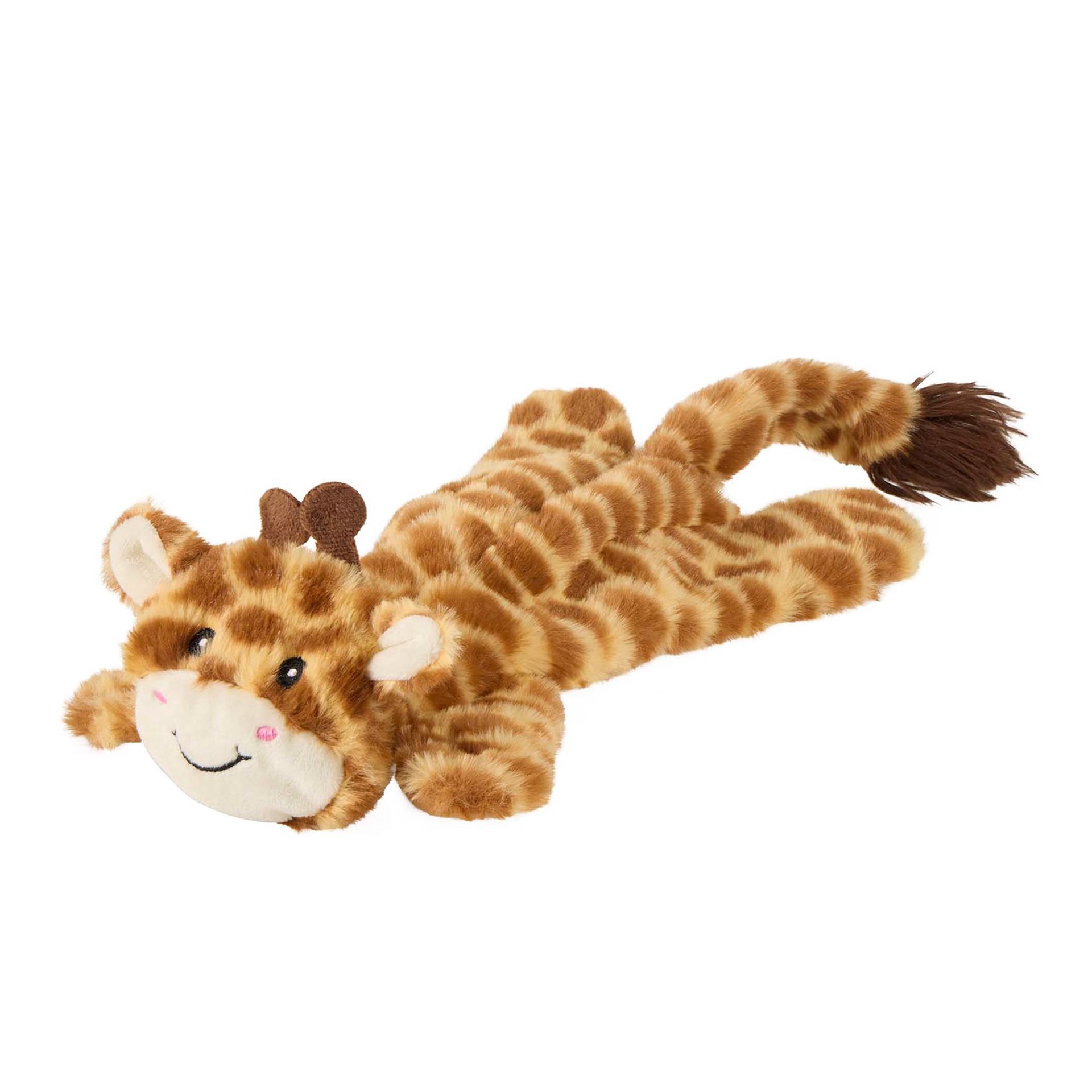 slide 1 of 1, Joyhound Crazy Comfy Flattie Giraffe Squeaker Crinkle Plush Dog Toy, LG