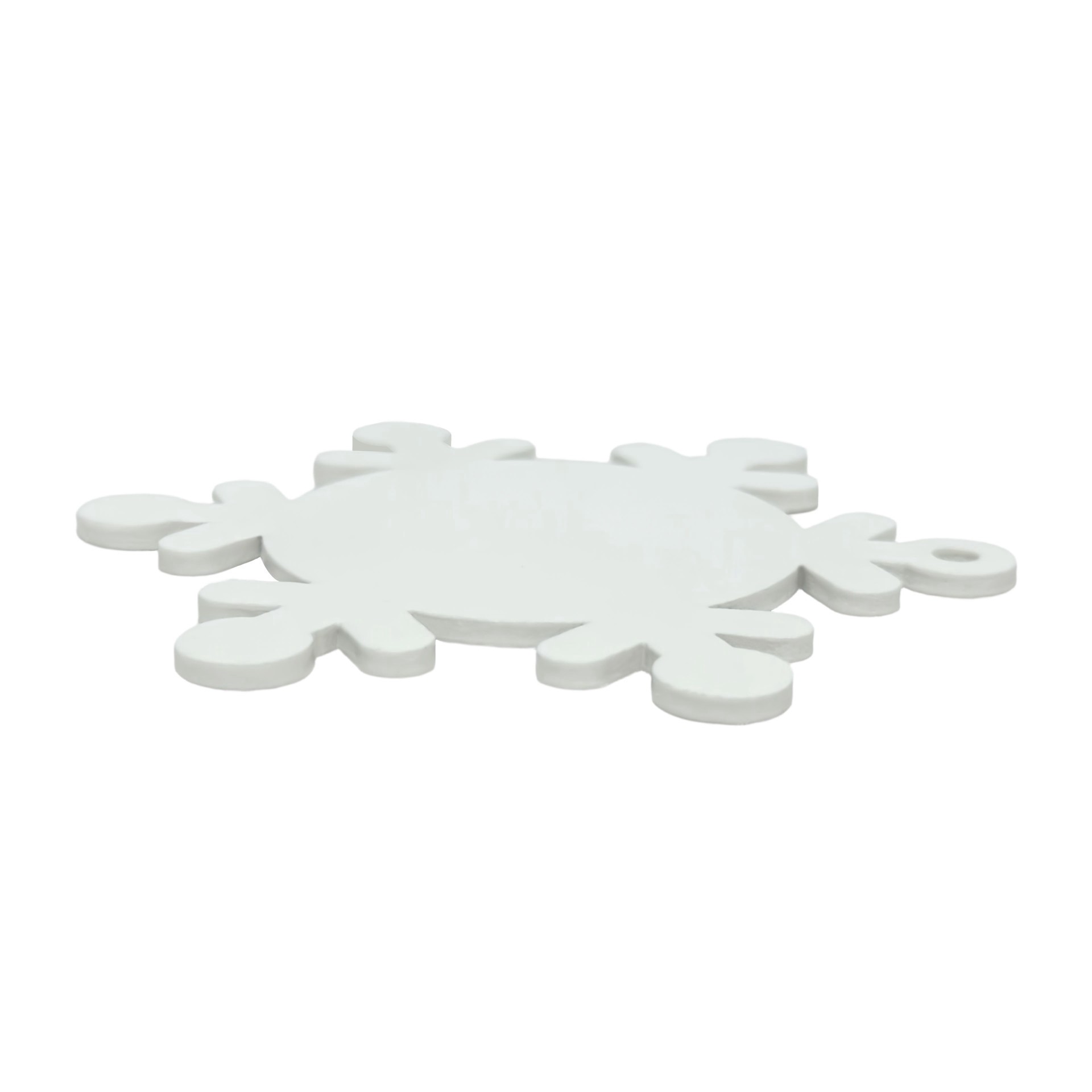 slide 3 of 3, 3.5" Diy Whitewashed Plywood Snowflake Ornaments, 12ct. By Make Market, 12 ct