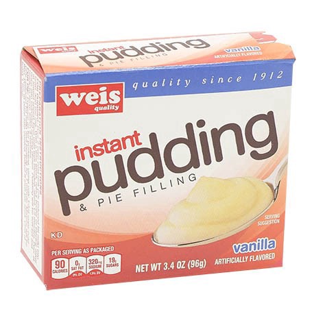 slide 1 of 6, Weis Quality Vanilla Flavored Instant Pudding and Pie Filling, 3.4 oz