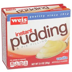 Weis Quality Vanilla Flavored Instant Pudding and Pie Filling