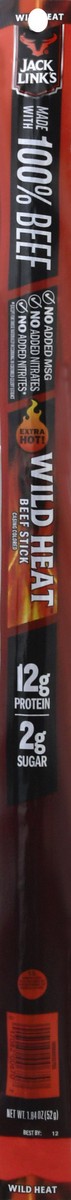 slide 1 of 12, Jack Link's Wild Heat Beef Stick 1.84 oz, 1.84 oz