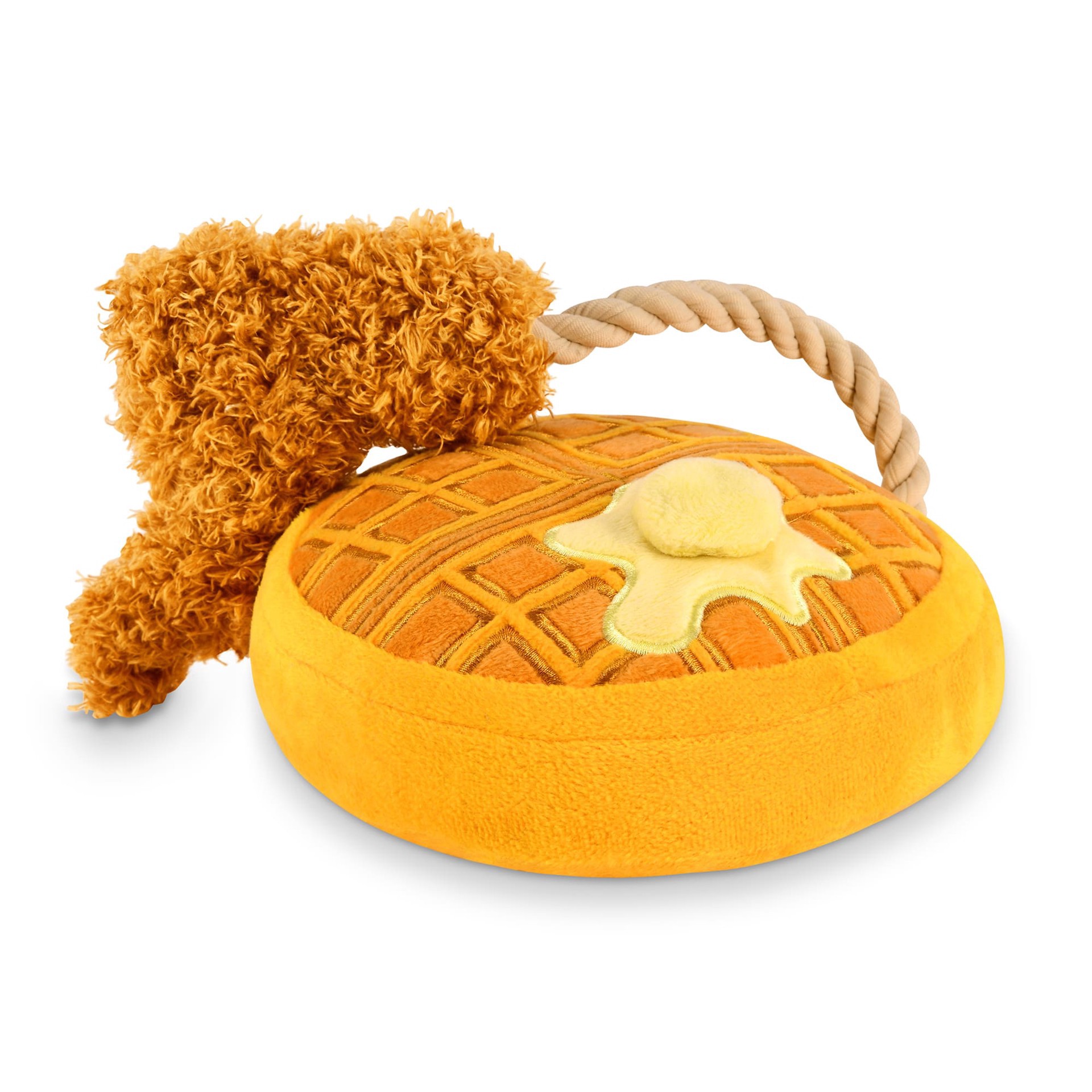 slide 1 of 1, P.L.A.Y. Chicken & Woofles Dog Toy, Small, 1 ct