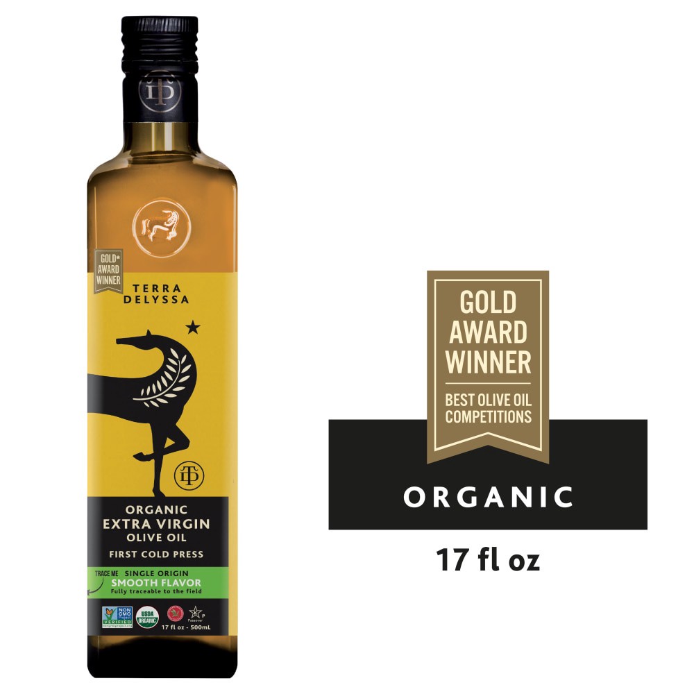 slide 3 of 5, Terra Delyssa Premium Extra Virgin Bold & Fruity Olive Oil 17 fl oz, 17 fl oz
