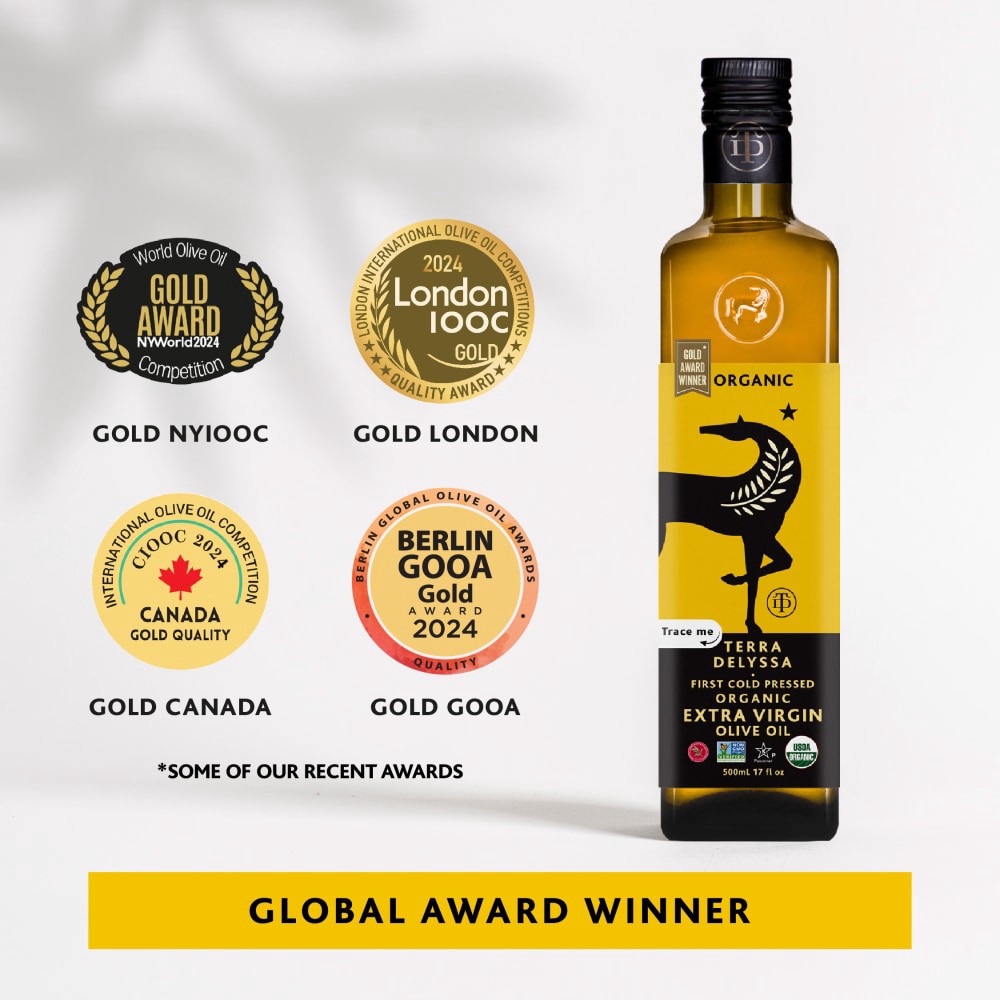 slide 2 of 5, Terra Delyssa Premium Extra Virgin Bold & Fruity Olive Oil 17 fl oz, 17 fl oz