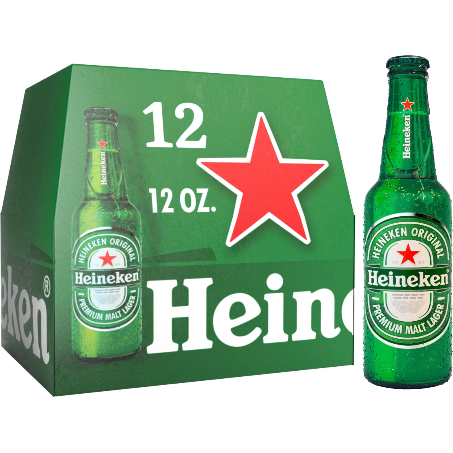 slide 6 of 9, Heineken Original Lager Beer, 12 oz