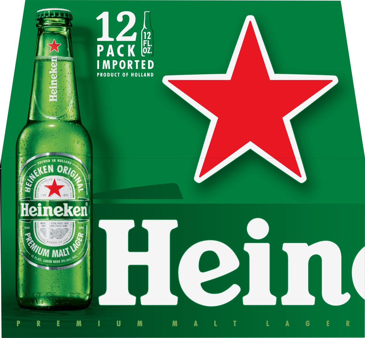 slide 1 of 9, Heineken 12 Pack Original Beer 12 - 12 fl oz Bottles, 12 ct; 12 oz