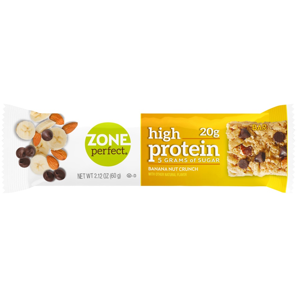 slide 1 of 6, Zone Perfect  Hp Bar Banana Nut, 1 ct