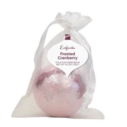 Enfusia Fizz & Foam Bath Bomb Frosted Cranberry