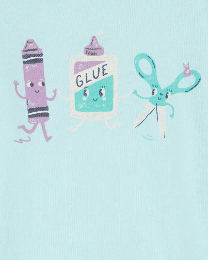 slide 2 of 2, Carter's Toddler Crafty Graphic Tee Blue 5T, 1 ct