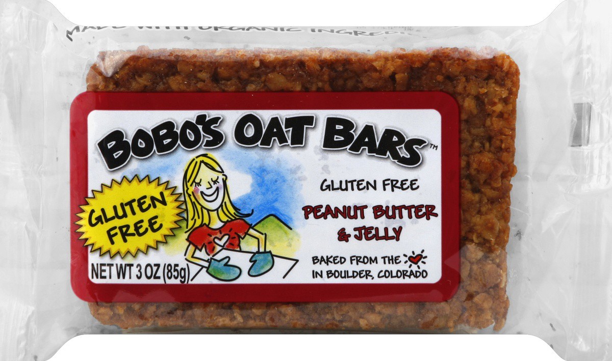 slide 5 of 5, Bobo's Peanut Butter & Jelly Oat Bar 3 oz. Wrapper, 3 oz