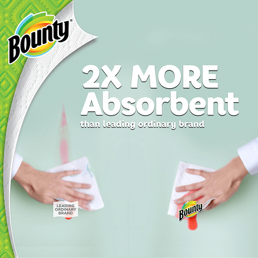 slide 7 of 15, Bounty 2xAbsorbent Double Rolls, 6 ct