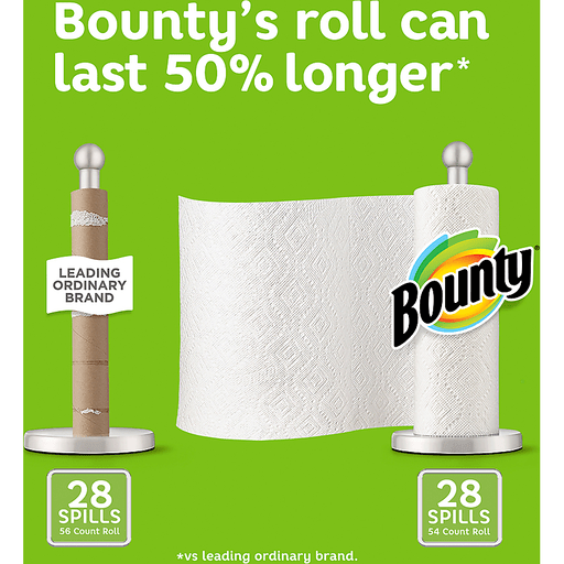 slide 10 of 15, Bounty 2xAbsorbent Double Rolls, 6 ct