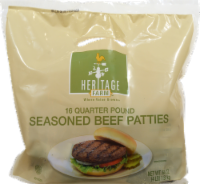 slide 1 of 1, Heritage Farms Beef Patties Family Pack, 16 ct