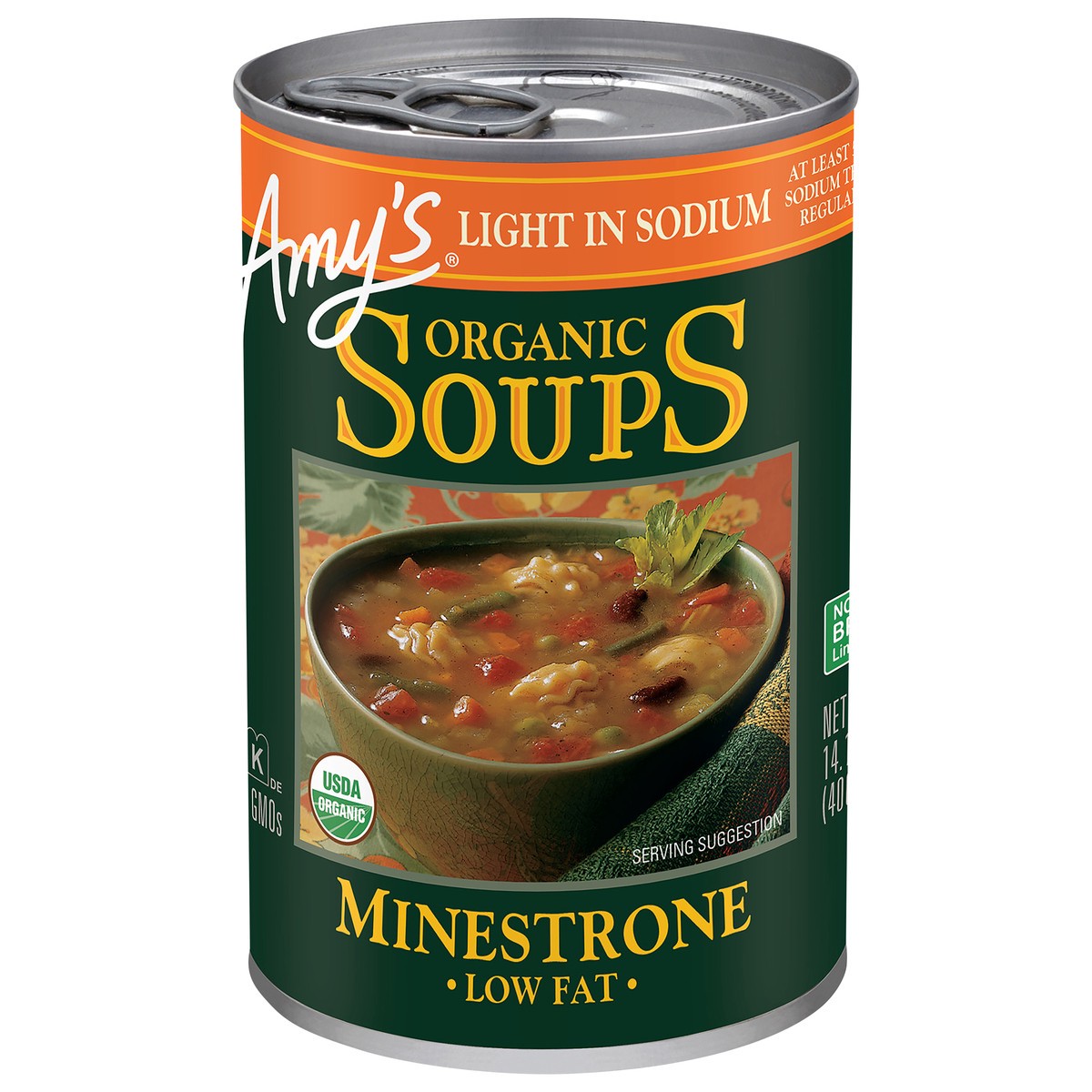 slide 1 of 7, Amy's Light in Sodium Minestrone Soup, 14.1 oz