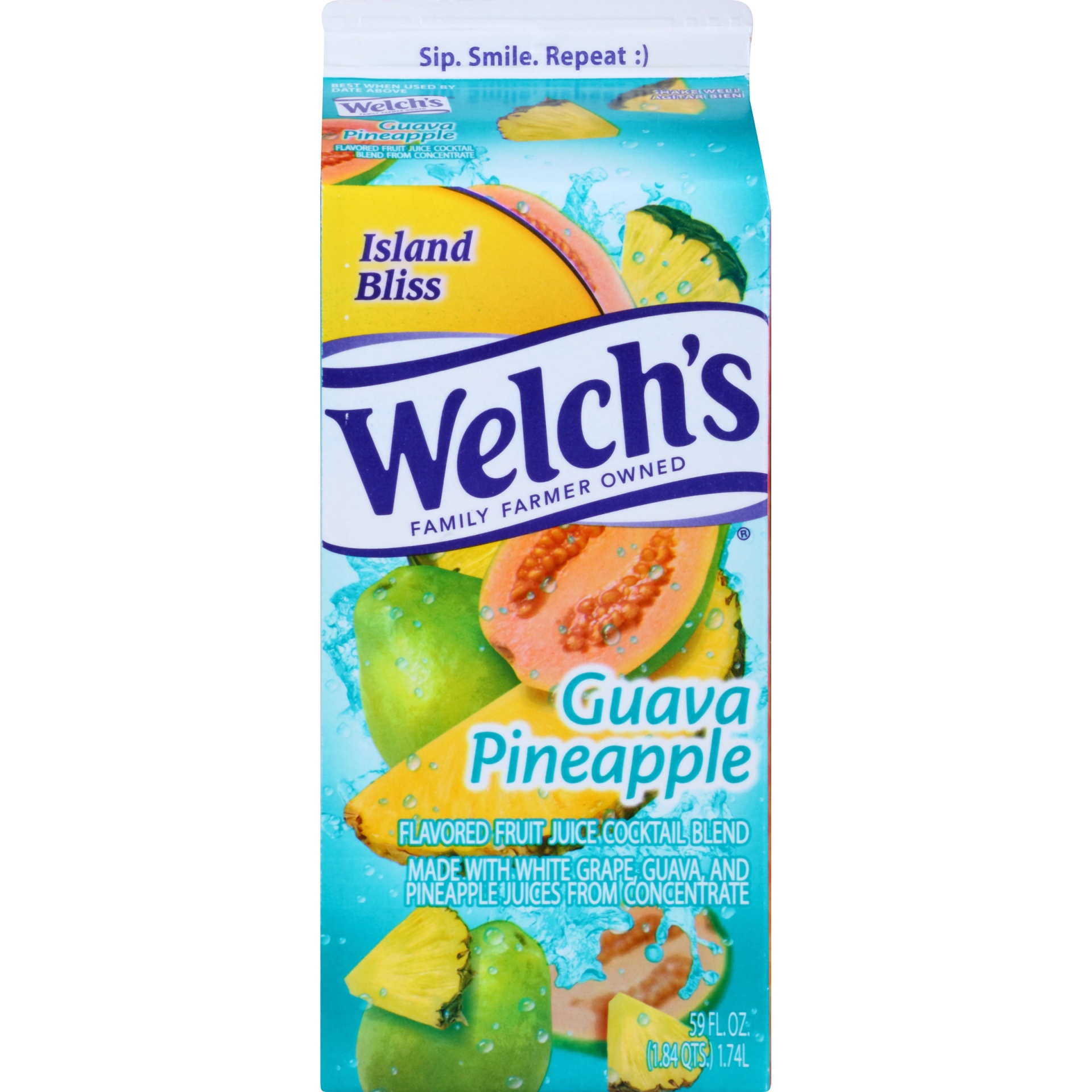 Welch's Guava Pineapple Flavored Fruit Juice Cocktail Blend 59 fl oz