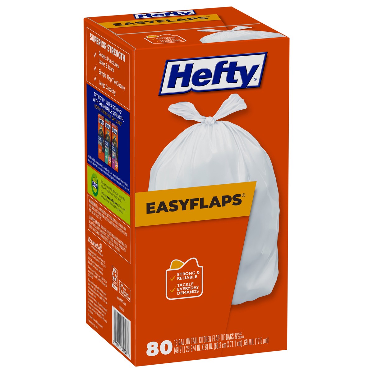 slide 8 of 8, Hefty Easy Bags Flap, 