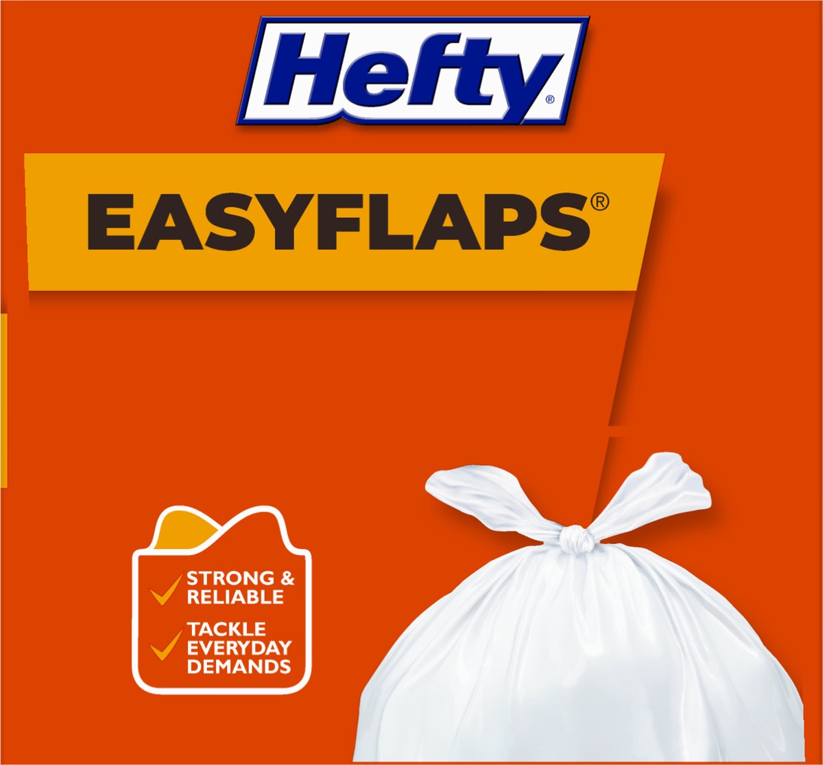 slide 3 of 8, Hefty Easy Bags Flap, 