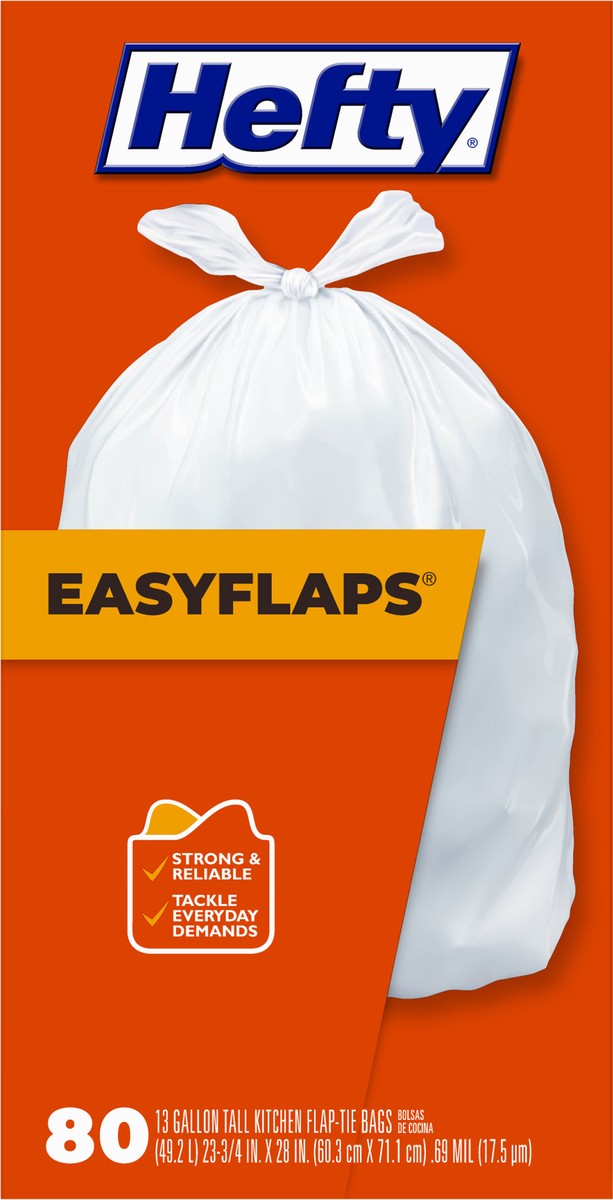 slide 4 of 8, Hefty Easy Bags Flap, 