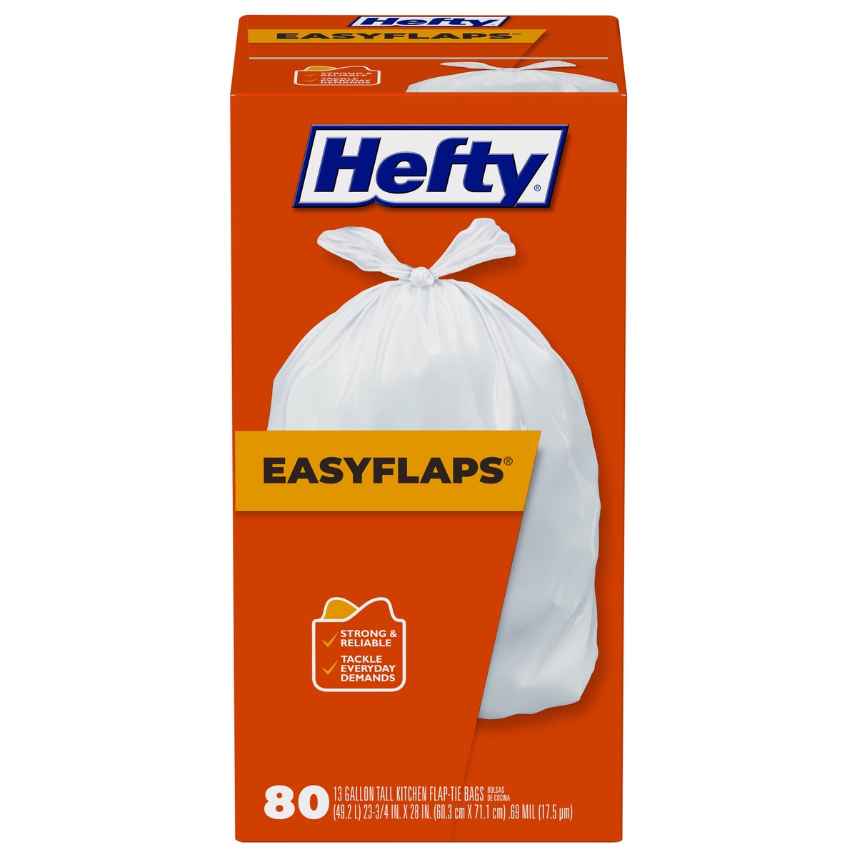 slide 1 of 8, Hefty Easy Bags Flap, 