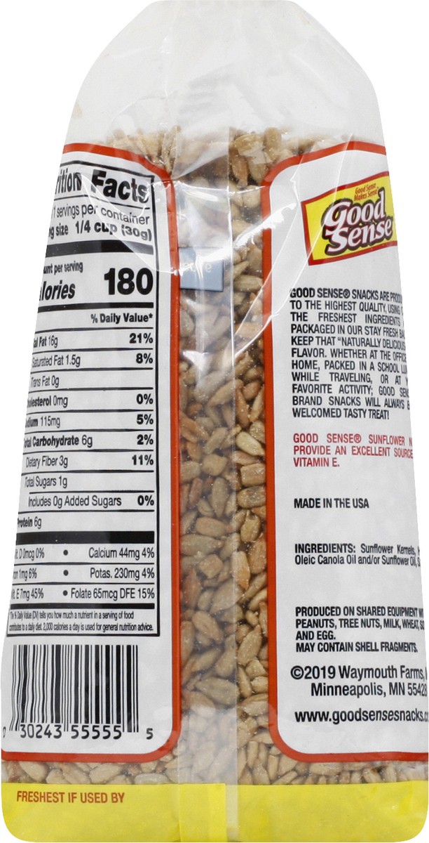 slide 10 of 13, Good Sense Roasted & Salted Sunflower Nuts 12 oz, 12 oz