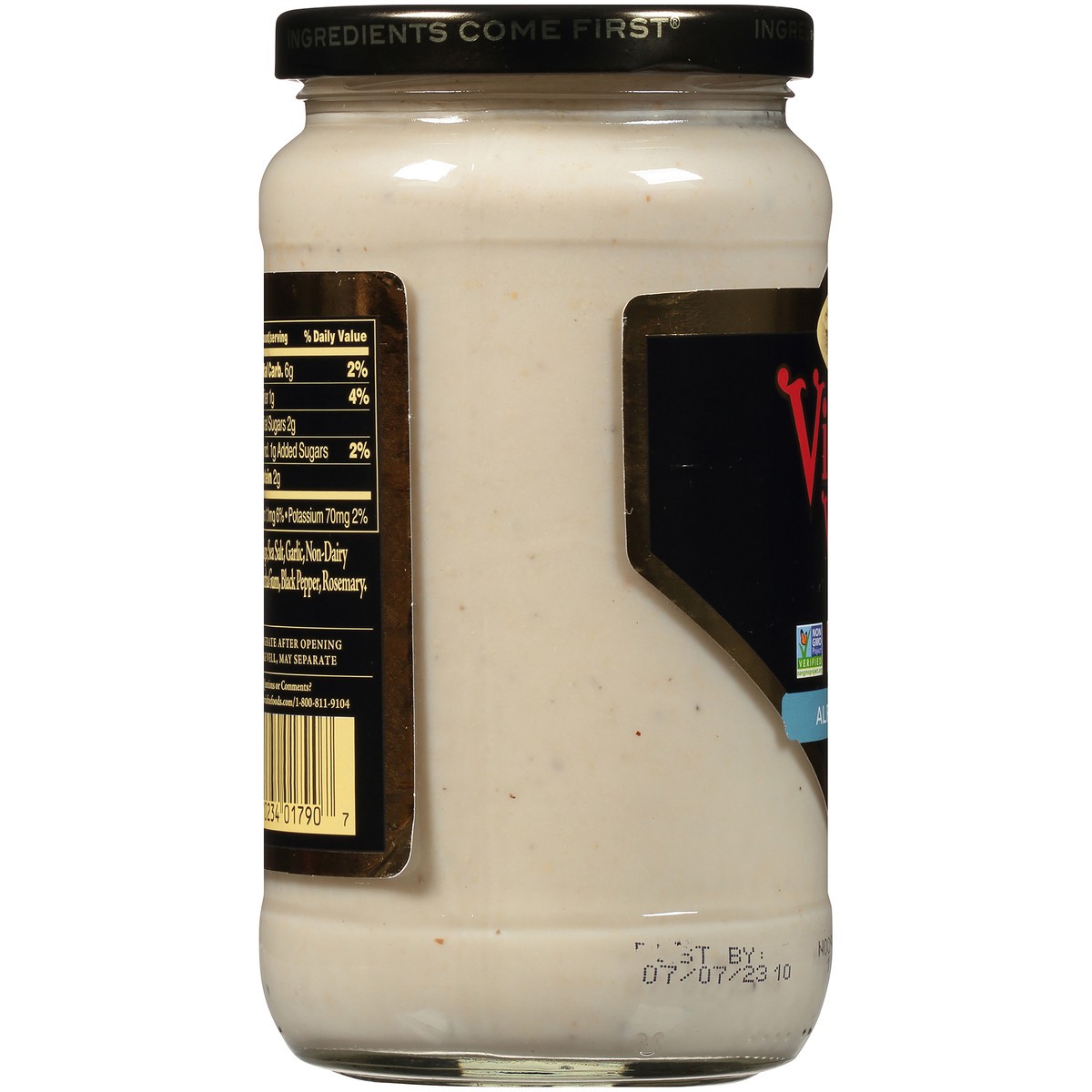 slide 5 of 7, Victoria Vegan Alfredo Sauce 18 oz. Jar, 18 oz