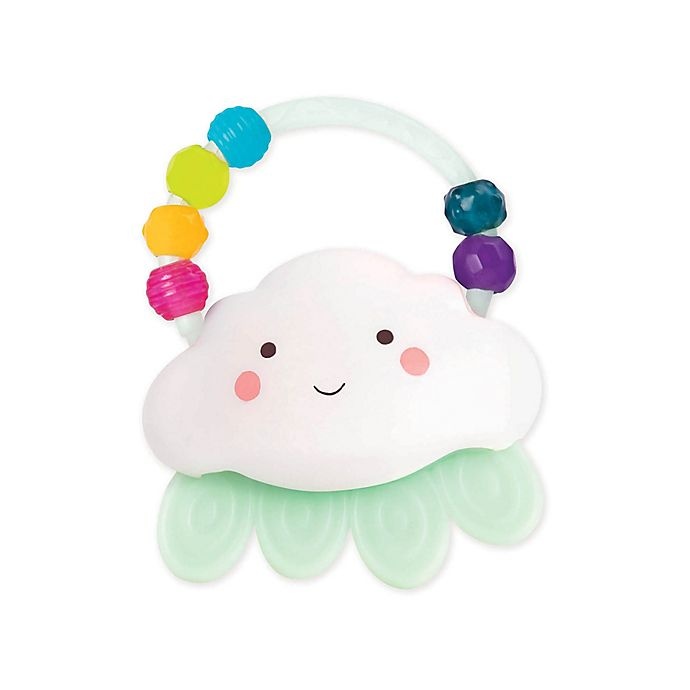 slide 1 of 4, B. Rain-Glow Squeeze Light Up Cloud Rattle, 1 ct