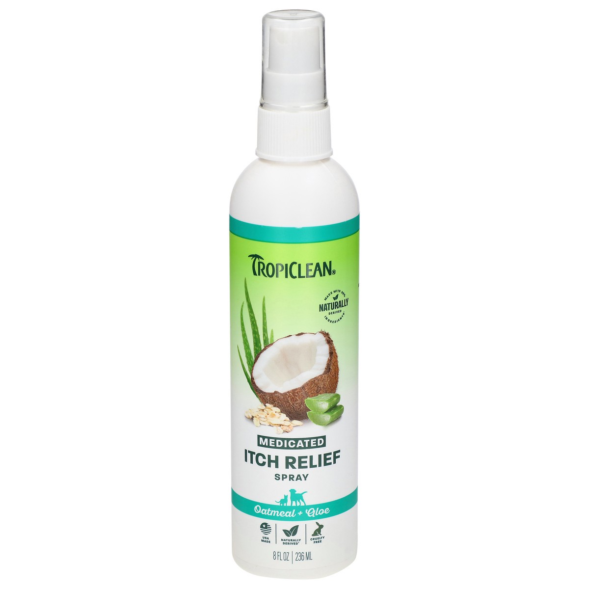 slide 1 of 13, TropiClean Aloe & Oatmeal Itch Pet Spray - 8 oz, 8 oz