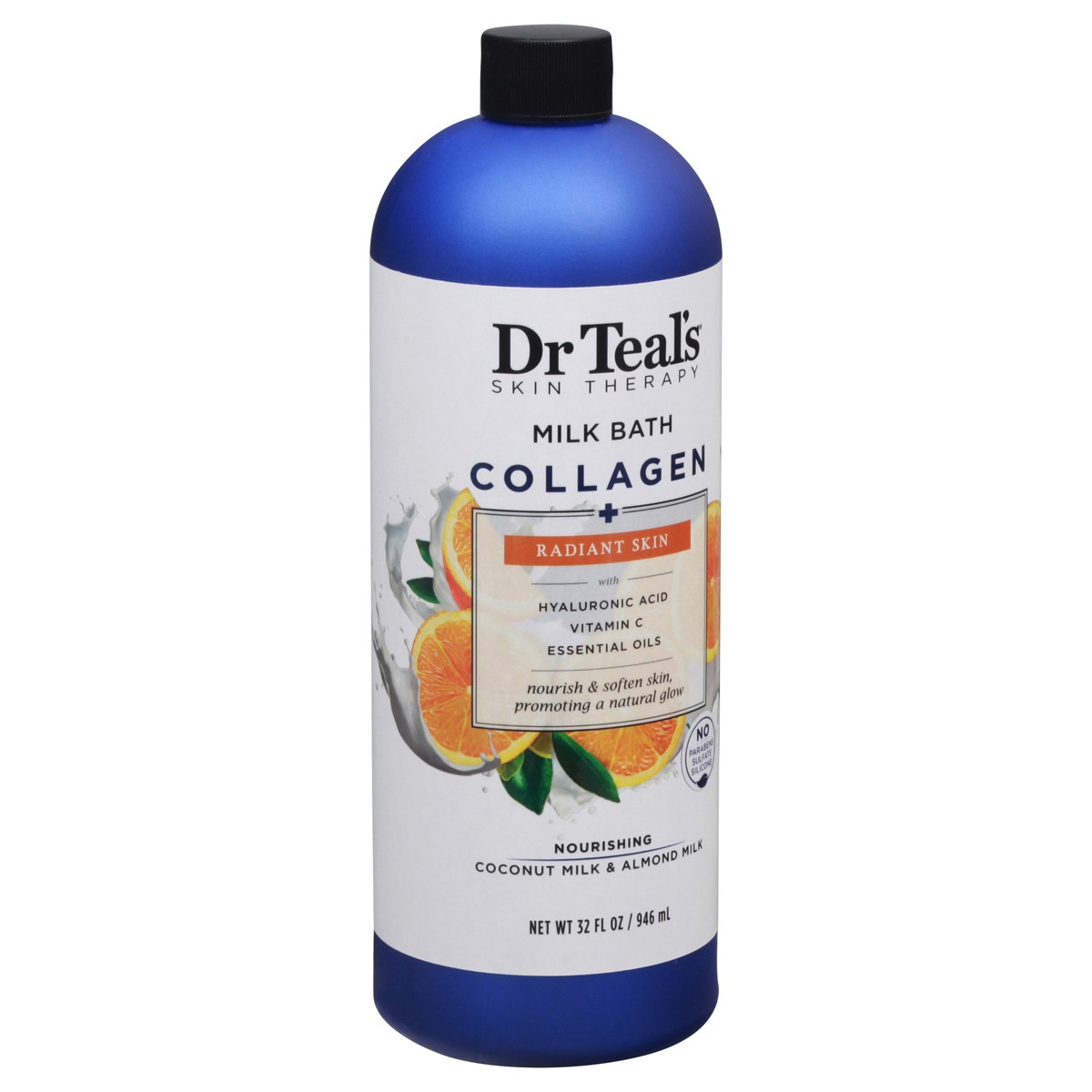 slide 4 of 12, Dr. Teal's Collagen Milk Bath, Radiant Skin, 32 fl oz