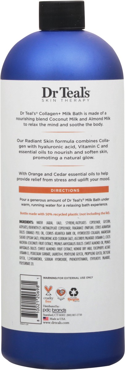 slide 8 of 12, Dr. Teal's Collagen Milk Bath, Radiant Skin, 32 fl oz