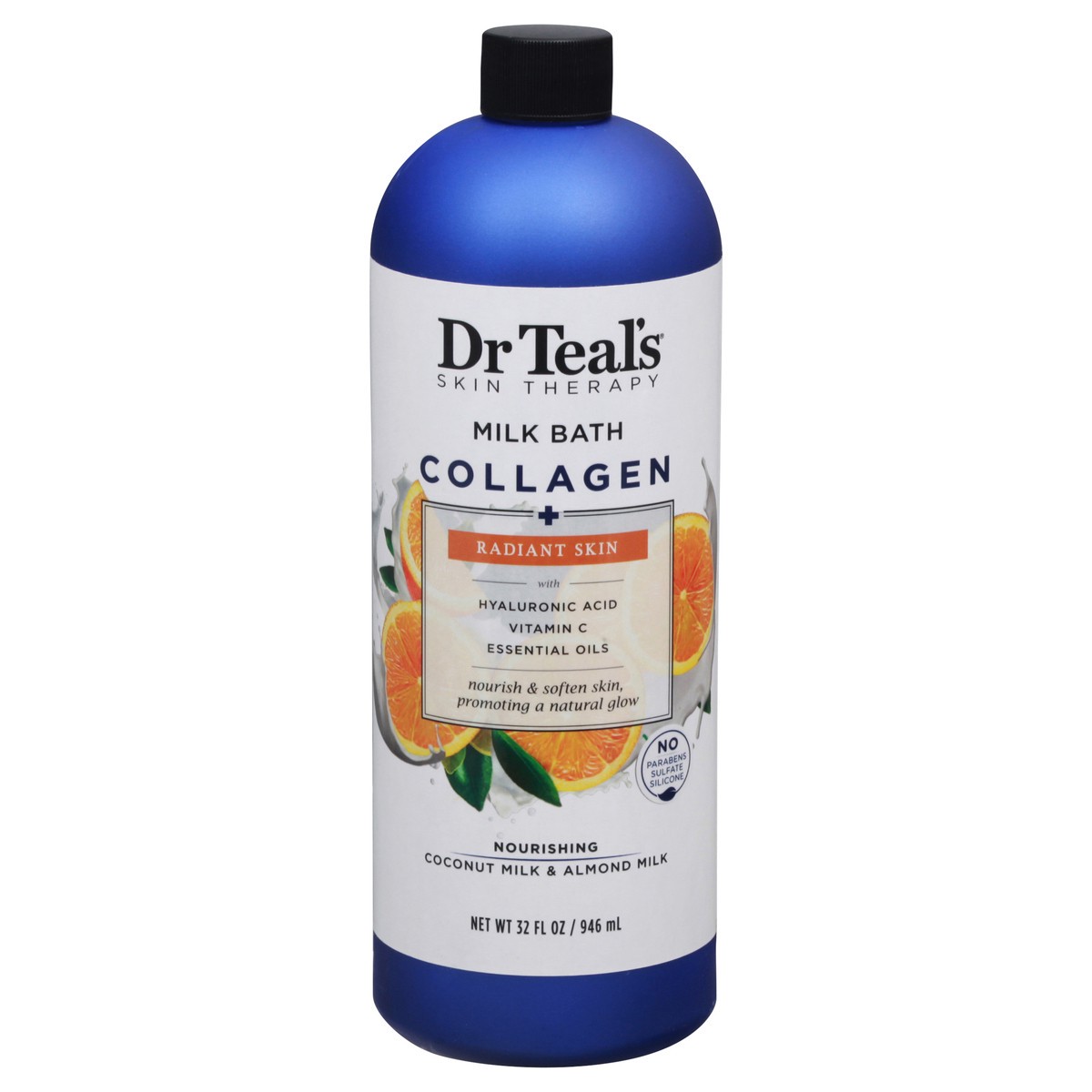 slide 1 of 12, Dr. Teal's Collagen Milk Bath, Radiant Skin, 32 fl oz