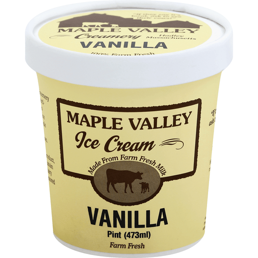 slide 2 of 2, Maple Valley Vanilla Ice Cream, 16 oz