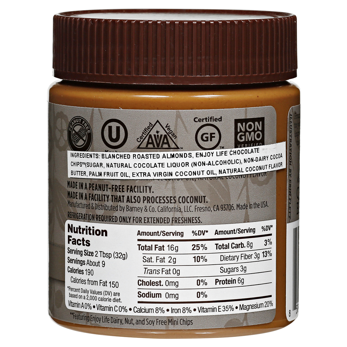 slide 4 of 4, Barney Butter Cocoa + Coconut Almond Butter - 10 oz, 10 oz