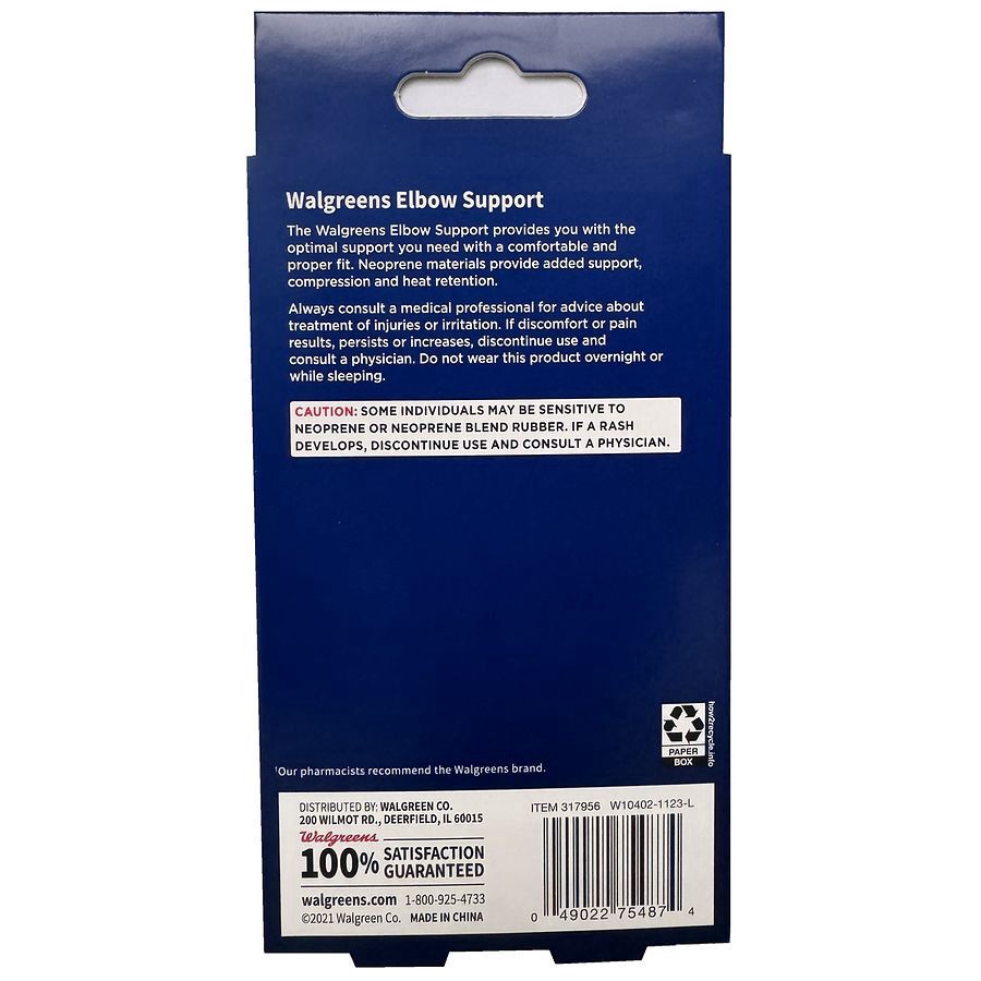 slide 2 of 3, Walgreens Latex Free One Size Adjustable Elbow Support, One Size