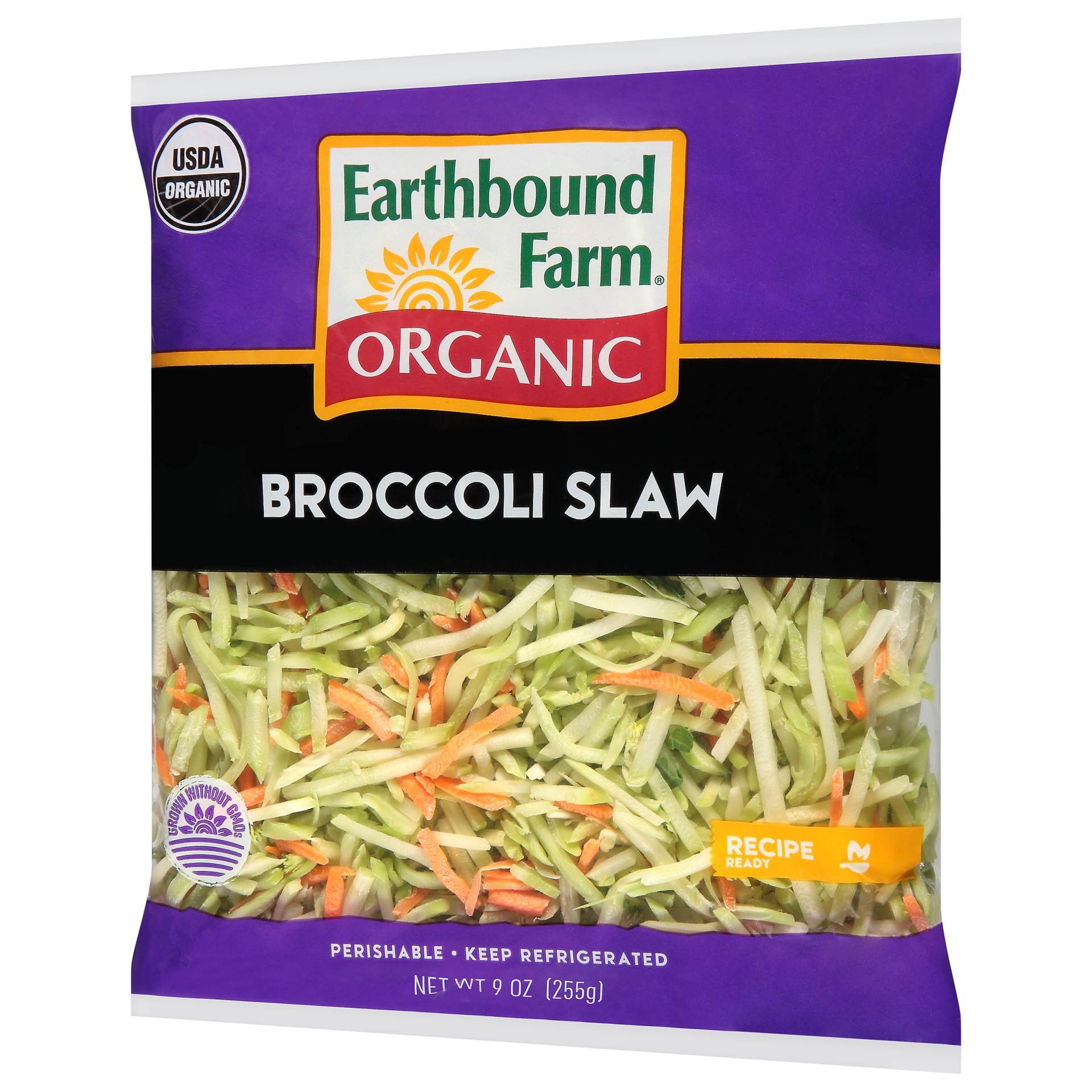 slide 1 of 1, Earthbound Farm Organic Org Broccoli Slaw, 9 oz